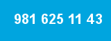981 625 11 43 981 625 11 43